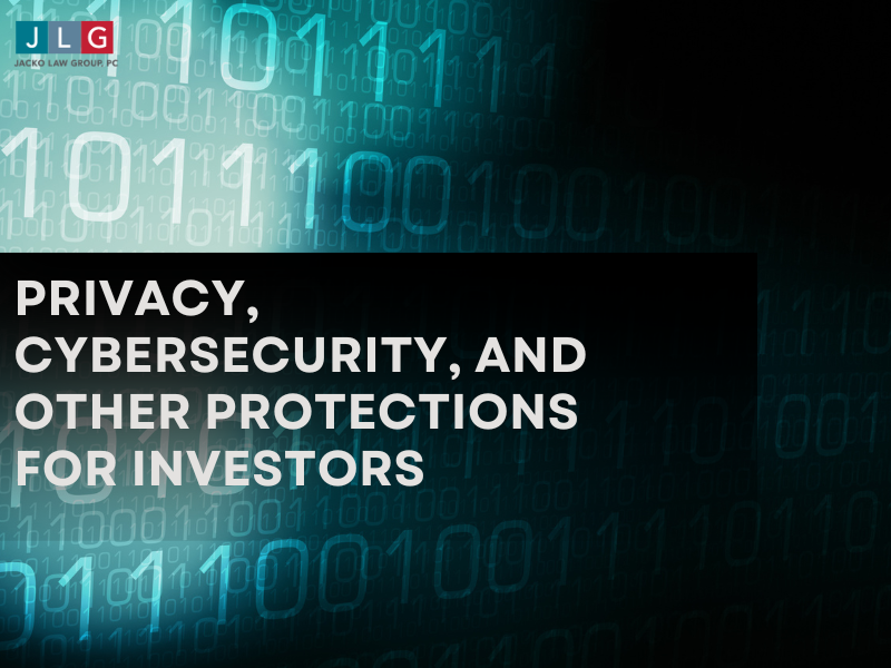 Privacy, Cybersecurity, and Other Protections for Investors